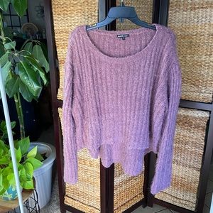 Wispy lilac fuzzy sweater